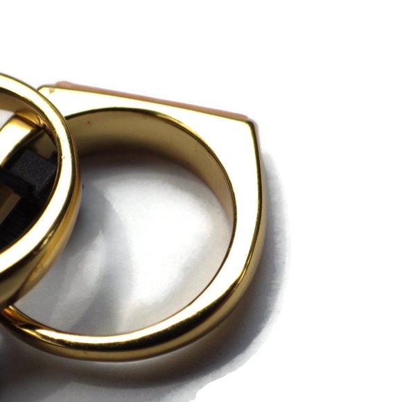 New J. Crew Semiprecious Stone Triangle-Prism Rings Set SZ 8 - Picture 5 of 11